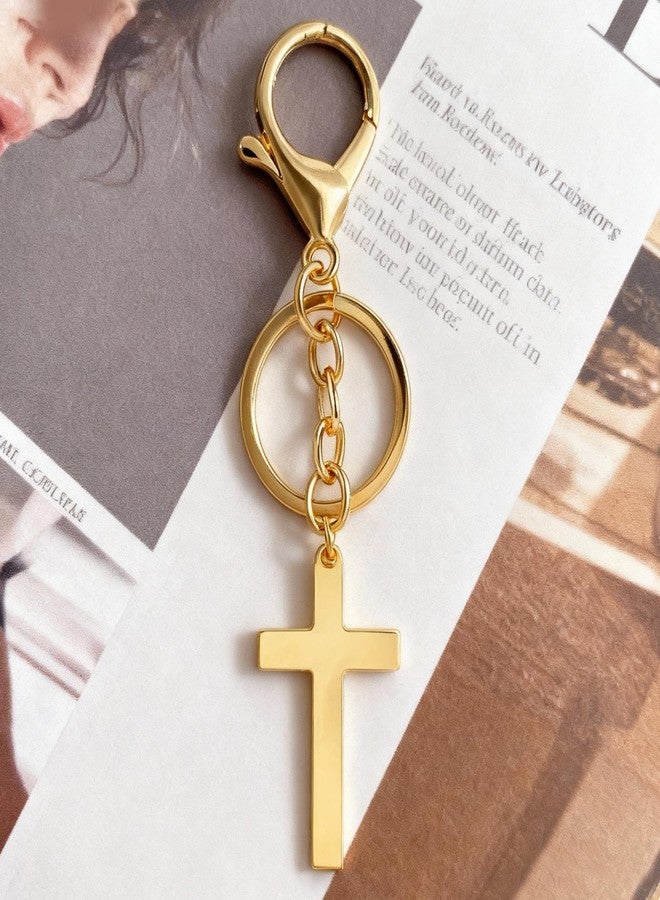 Hoheng Gold Cross Keychain Jesus Keychains Catholic Keychains Cross Accessories God Keychain Religious Gifts Christian Gift - Image 5